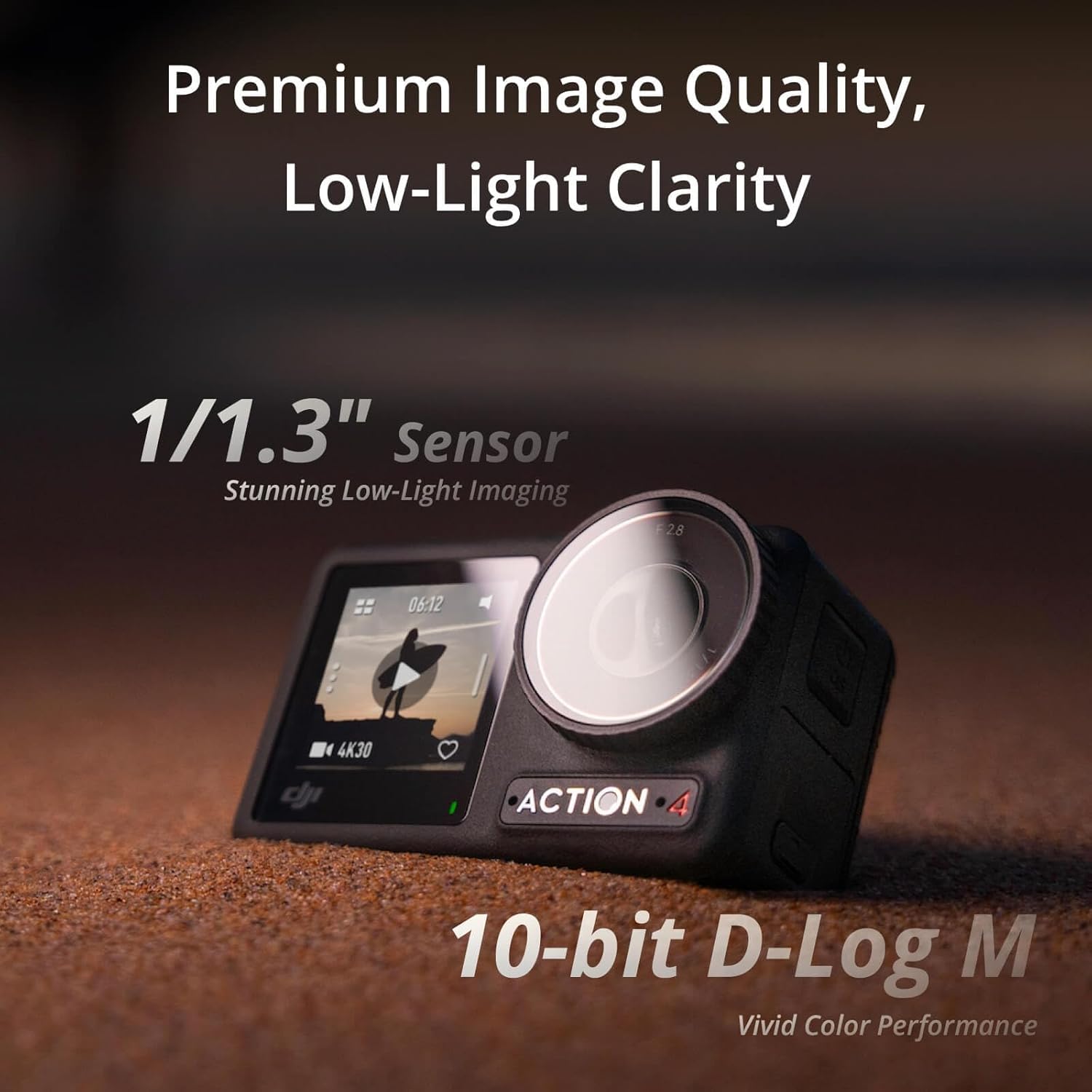 DJI Osmo Action 4 Essential Combo, 4K/120fps Waterproof Action Camera with a 1/1.3-Inch Sensor, Stunning Low-Light Imaging,10-bit & D-Log M Color Performance, Long-Lasting 160 Mins, Outdoor Camera - Image 3