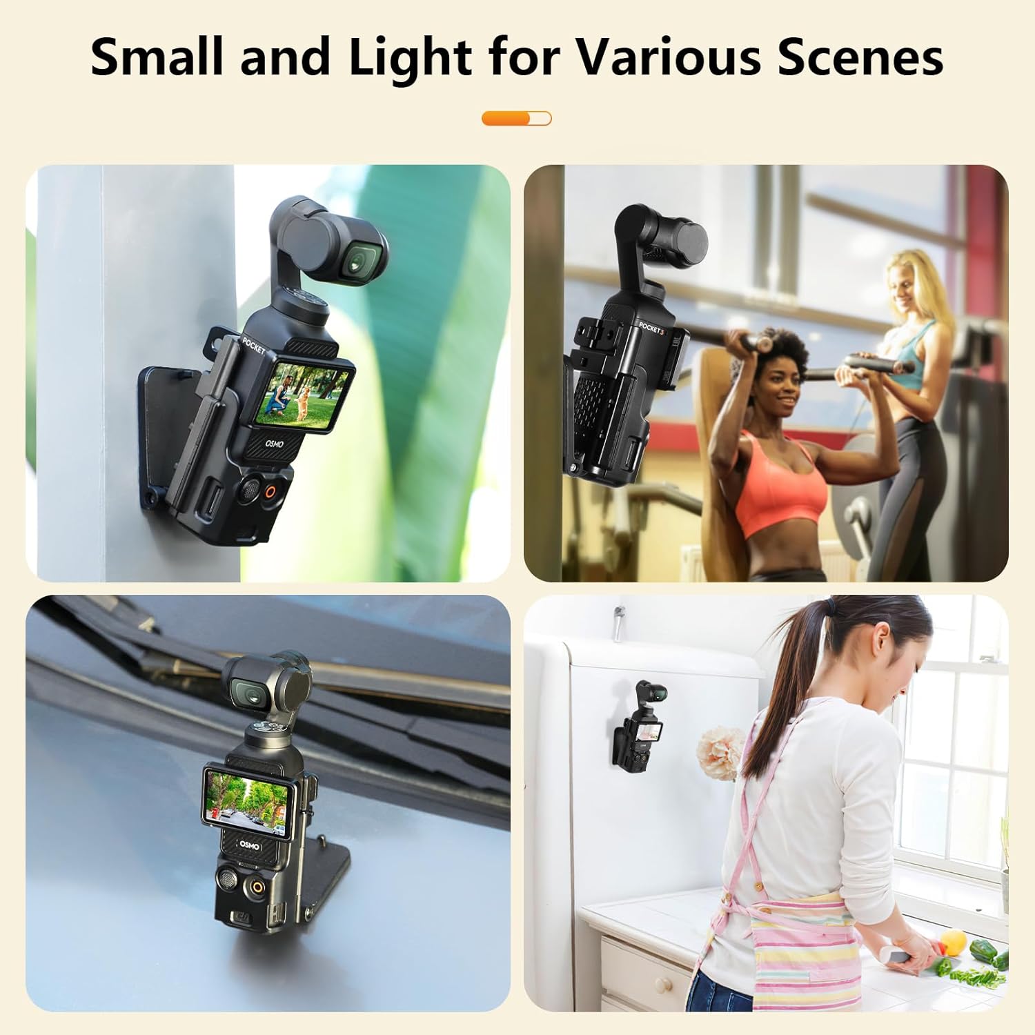 Magnetic Mount Stand Compatible with DJI Osmo Pocket 3, Upgraded Pocket3 Accessories Adapter Clamp Magnet Suction Case Holder on Desktop, Vertical Surface, 180° Adjustable Handle, Black - Image 8